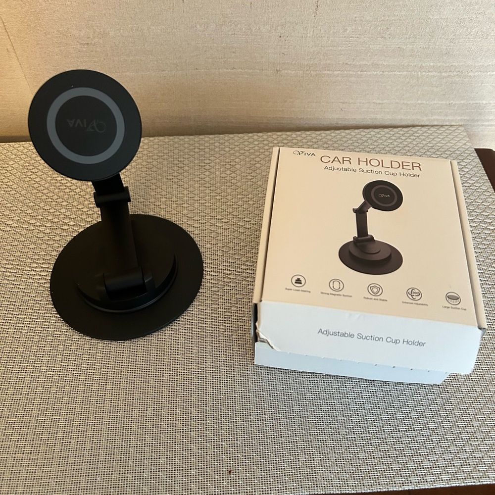 Share Viva Car Holder, Adjustable Suction Cup Holder Black Phone Holder